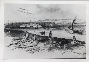 Eastern side of Princess Bridge From Yarra