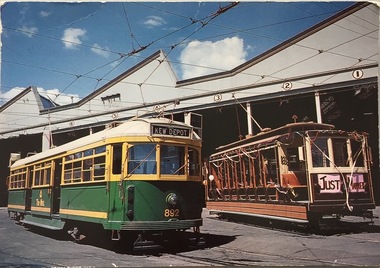 Trams at Kew Depot