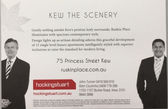 Ruskin Place, Studley Park