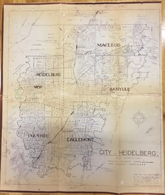 City of Heidelberg Plan: Scale 20 chns to 1 inch, 1970 & 1993