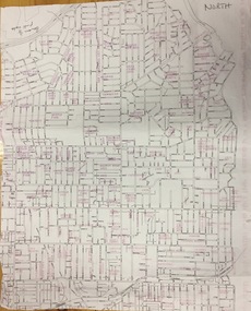 Plan, Gwen McWilliam, Annotated Plan of City of Boroondara, c.1995