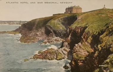 Atlantic Hotel and War Memorial, Newquay