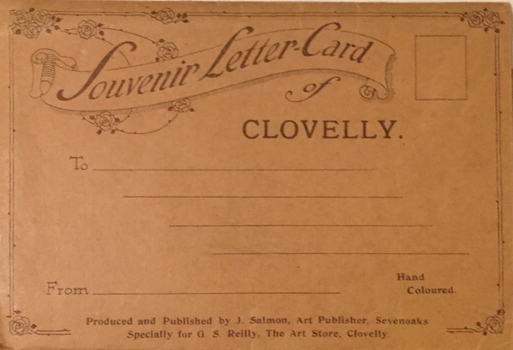 Souvenir Letter Card of Clovelly