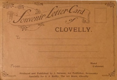 Souvenir Letter Card of Clovelly