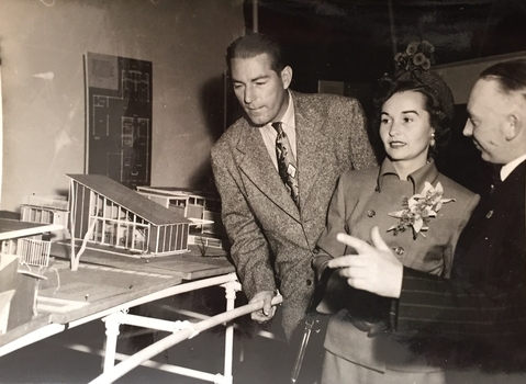 Inspection of Architectural Models for a New Kew City Hall, circa 1959