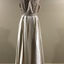 Cream Satin Evening Dress, 1950s