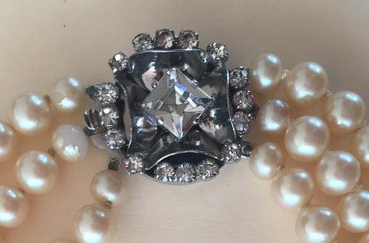Triple-strand Pearl Necklace