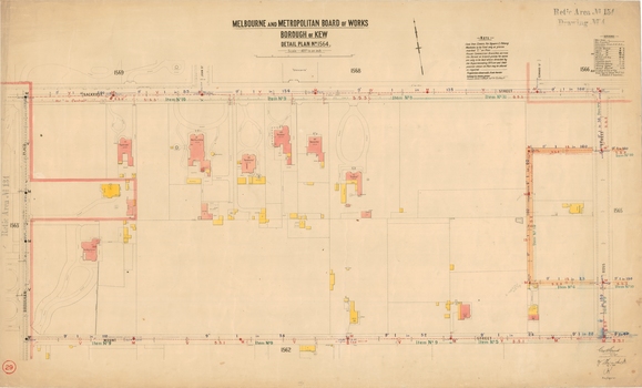 Melbourne & Metropolitan Board of Works : Borough of Kew : Detail Plan No.1564