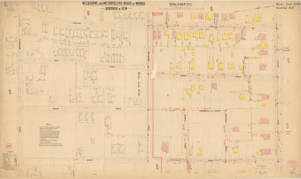 Melbourne & Metropolitan Board of Works : Borough of Kew : Detail Plan No.1571