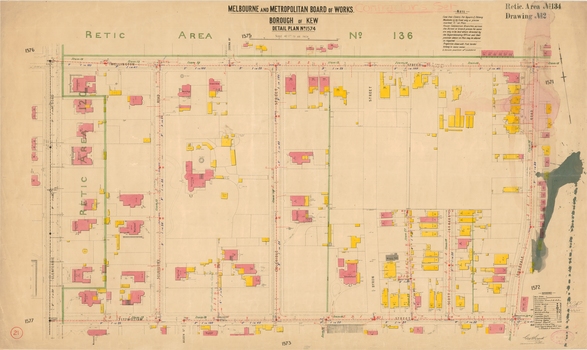 Melbourne & Metropolitan Board of Works : Borough of Kew : Detail Plan No.1574