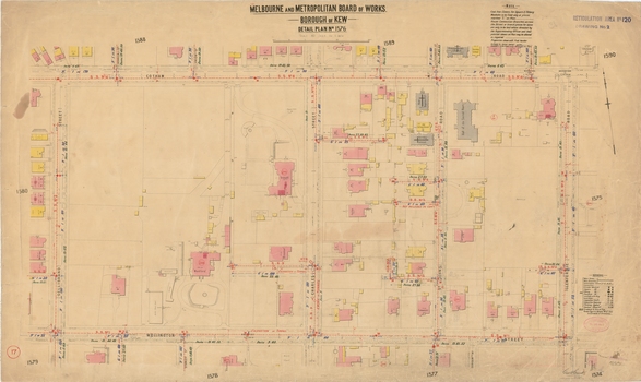 Melbourne and Metropolitan Board of Works : Borough of Kew : Detail Plan No.1576