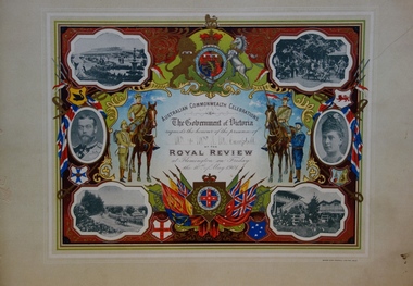 Invitation to Royal Review at Flemington, Friday 10 May 1901