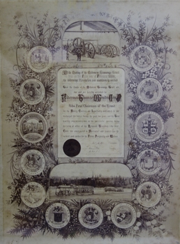 Framed Testimonial to the first Chairman of the Melbourne Tramways Trust