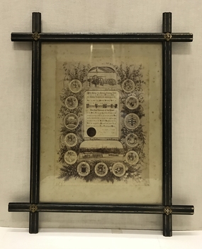 Framed Testimonial to the first Chairman of the Melbourne Tramways Trust