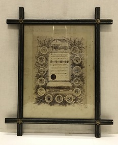 Framed Testimonial to the first Chairman of the Melbourne Tramways Trust