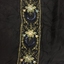 Black Chiffon Scarf with Multicoloured Silk Embroidery, 1920s