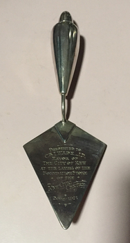 Commemorative Trowel in Presentation Box, 1971 & 1982