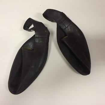 Pair of Women's Black Rubber Overshoes by Flarta