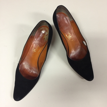 Pair of Women's Black Suede Shoes by Paragon