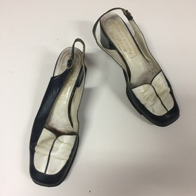 Pair of Women's Two-Tone Slingbacks