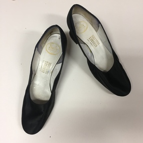Pair of Women's Black Suede Shoes