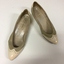 Pair of Two-tone Pink and Beige Leather Court Shoes
