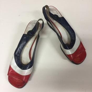Pair of Red, White & Blue Sandals
