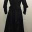 Two Piece Black Silk Damask Dress