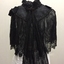 Women's Black Silk, Lace and Jet Cape, 1895-1900