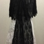 Women's Black Silk, Lace and Jet Cape, 1895-1900