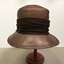 Wide-Brim High Crown Brown Straw Hat