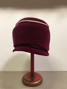 Maroon Velvet Hat
