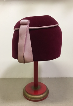 Maroon Velvet Hat