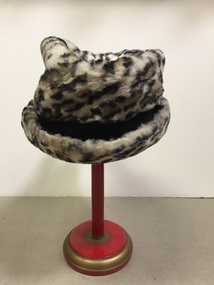 Faux Leopard Skin Hat