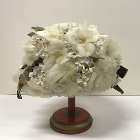 Silk & Velvet on Net Floral Hat