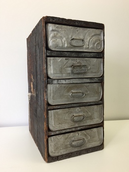 Toolbox constructed from recycled materials