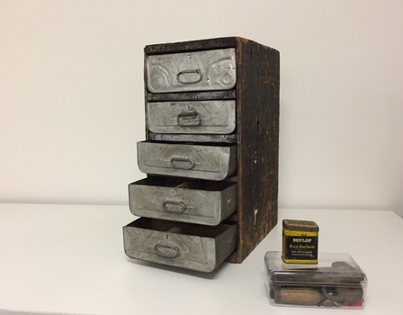 Toolbox constructed from recycled materials