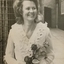 Photograph - Janet Walker (nee Brock) wearing her wedding dress in 1971