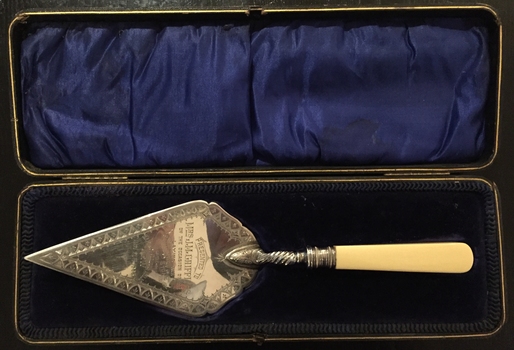 Presentation Trowel, Kew Baptist Church School Hall, 1905