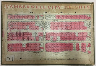 Plan - Subdivision Plan, Jas R Mathers Son & McMillan, Camberwell City Heights, 1922