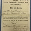 Air Raid Warden: Mr. S.J. Gare, 5 Bowen St., Kew, 1942