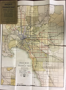Railway and Tramway Map of Melbourne and Suburbs With Tram Timetables