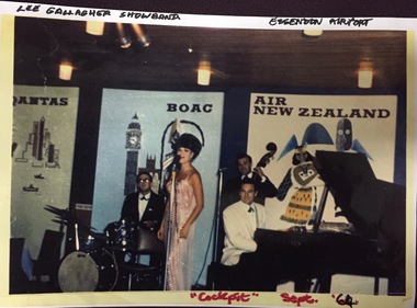 Robin Vanser, Lee Gallagher Show Band, Essendon Airport, 1960s