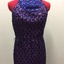 Floor Show Dress, Royal Blue Sequinned Lace, circa 1966