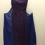 Floor Show Dress, Royal Blue Sequinned Lace, circa 1966