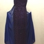 Floor Show Dress, Royal Blue Sequinned Lace, circa 1966
