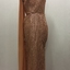 Floor Show Dress, Orange Brocade, circa 1965