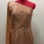 Floor Show Dress, Orange Brocade, circa 1965