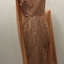Floor Show Dress, Orange Brocade, circa 1965