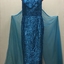 Floor Show Dress, Blue Brocade, circa 1965